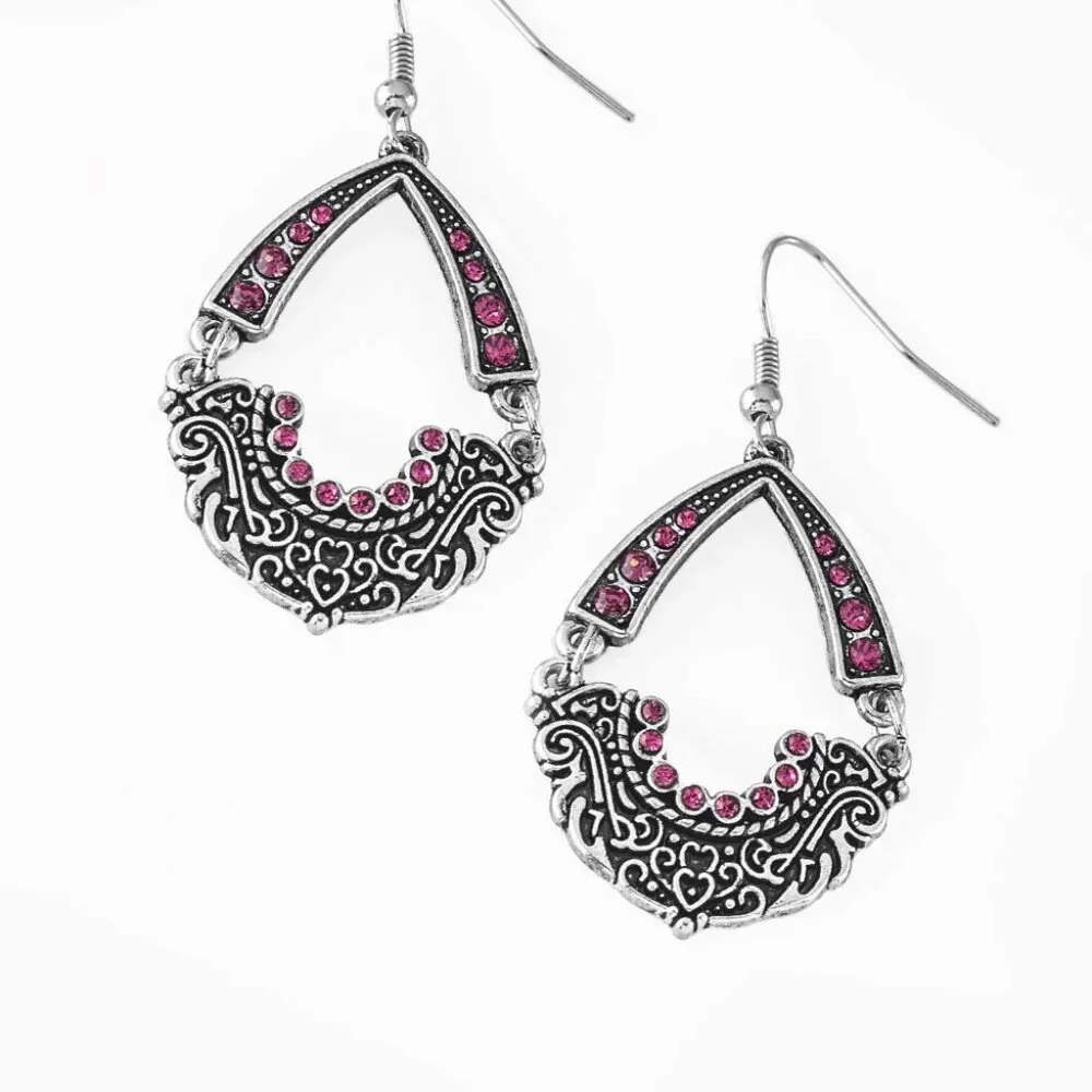 Royal Engagement - Pink Earrings - Royal Engagement - Pink Earrings - Vintage - Picture 4 of 4